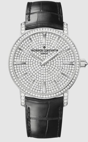 Vacheron Constantin Traditionnelle manual-winding 18K white gold Replica Watch 82673/000G-9821