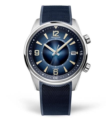 Jaeger-LeCoultre Polaris Automatic Stainless Steel Vintage Blue Rubber Replica Watch 9068681