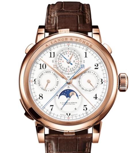 A Lange and Sohne GRAND COMPLICATION Replica Watch Pink gold with enamelled dial in white 912.032 A Lange and Sohne GRAND COMPLICATION Replica Watch Pink gold with enamelled dial in white 912.032