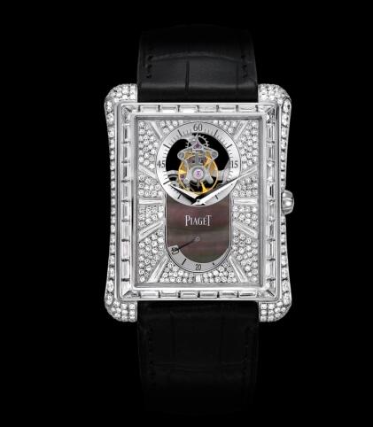 Replica Piaget Emperador Tourbillon White Gold Full Diamond Watch G0A33078