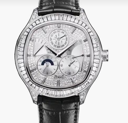 Replica Piaget Emperador cushion Perpetual calendar watch Piaget diamond men luxury watch G0A35020