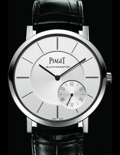 Replica Piaget Altiplano Small Second Watch G0A35130 White Gold - Strap Alligator