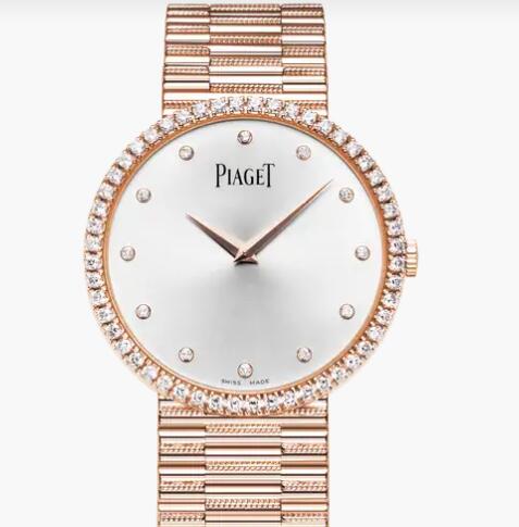 Replica Piaget Traditional Rose gold Diamond Ultra-thin mechanical Watch G0A37046 Piaget Luxury Watch