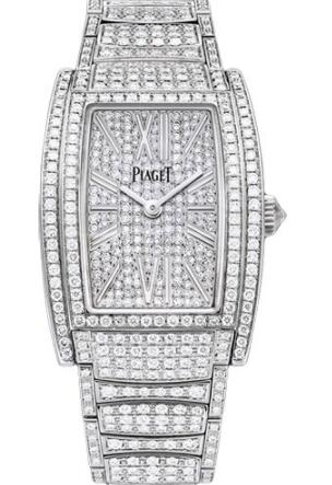 Replica Piaget Limelight Tonneau-Shaped Watch White Gold - 22 x 30 mm G0A39095