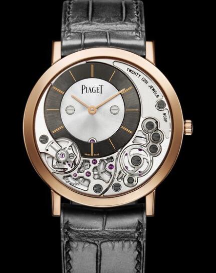 Replica Piaget Altiplano 900P Watch G0A39110 Pink Gold - Strap Alligator