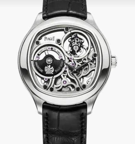 Replica Piaget Emperador Tourbillon Men Luxury Skeleton Watch Piaget White Gold Watch G0A40041