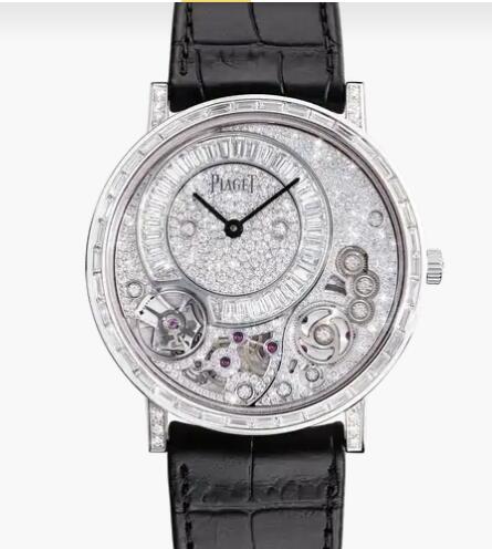 Replica Luxury Piaget Altiplano White gold Diamond Ultra-thin mechanical Watch G0A41122