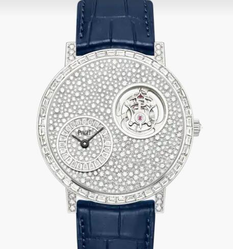Replica Luxury Piaget Altiplano White gold Diamond Ultra-thin Tourbillon Watch G0A44031