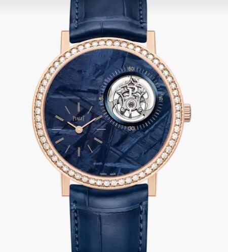 Replica Piaget Altiplano Rose gold Diamond Ultra-thin tourbillon Watch G0A44053