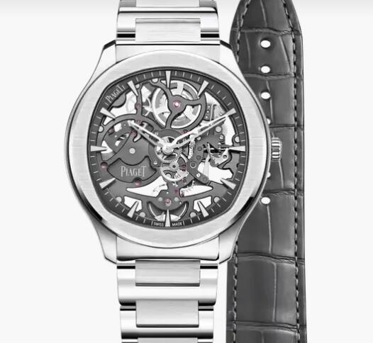 Replica Piaget Polo Steel Automatic Skeleton Watch Piaget Skeleton Men Luxury Watch G0A45001