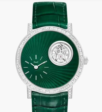 Replica Luxury Piaget Altiplano White Gold Diamond Tourbillon Watch G0A45035