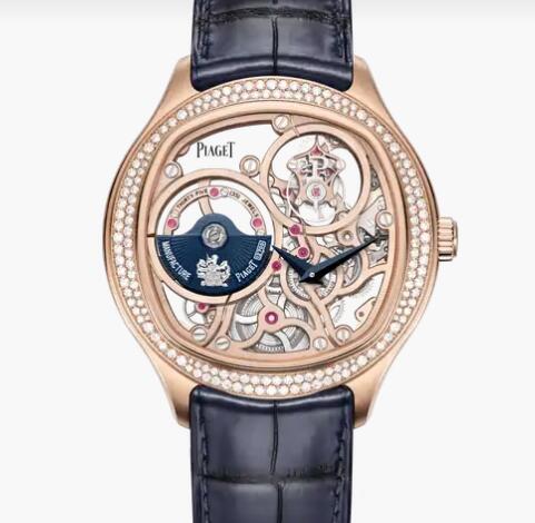 Replica Piaget Polo Emperador Tourbillon Skeleton Rose Gold Diamond Watch Piaget Luxury Watch G0A45042