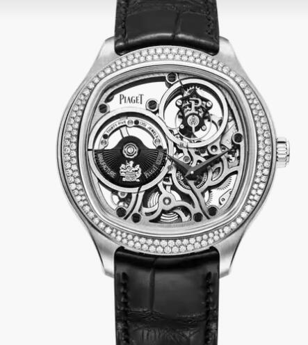 Replica Piaget Polo Emperador Tourbillon Skeleton White Gold Diamond Watch Piaget Luxury Watch G0A45057
