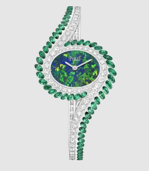 Replica Piaget Limelight Gala Watch White Gold Emerald Diamond Watch - Piaget Luxury Watch G0A46172