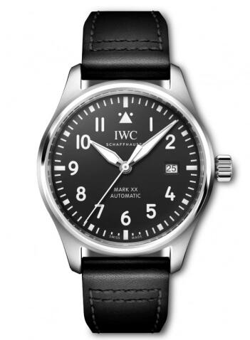 Replica IWC Pilot's Watch Mark XX Stainless Steel Black Watch IW328201