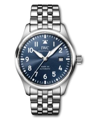 IWC Pilot's Watch Mark XX Stainless Steel Blue Bracelet Replica Watch IW328204