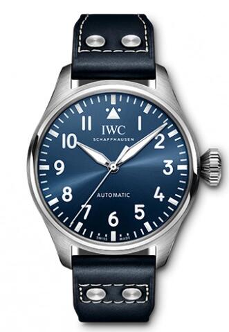 Replica IWC Big Pilot 43 Stainless Steel Blue IW329303 Watch