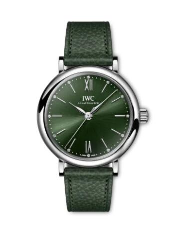 Replica IWC Portofino 34 Stainless Steel Green IW357412 Watch