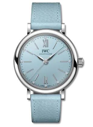 IWC Portofino 34 Stainless Steel Sunny Blue Replica Watch IW357416