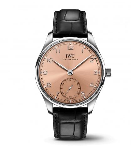 IWC Portugieser Automatic 40 Stainless Steel Salmon Replica Watch IW358313