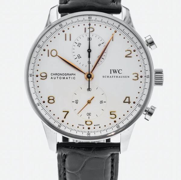 IWC Schaffhausen Portugieser Chronograph Automatic Ref. IW3714-45 With Silver Dial