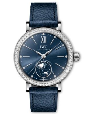 Replica IWC Portofino Day & Night 34 Stainless Steel - Diamond Watch IW659801