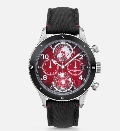 MONTBLANC 1858 GEOSPHERE CHRONOGRAPH 0 OXYGEN LIMITED EDITION Replica Watch MB132303