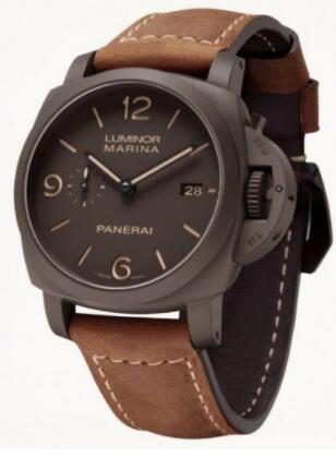 Panerai Luminor 1950 Marina 3 Days Automatic Composite / Brown Replica Watch PAM00386