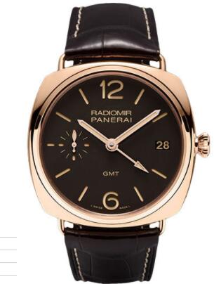 Fake Panerai Historic Radiomir 3 Days GMT Oro Rosso Watch PAM00421