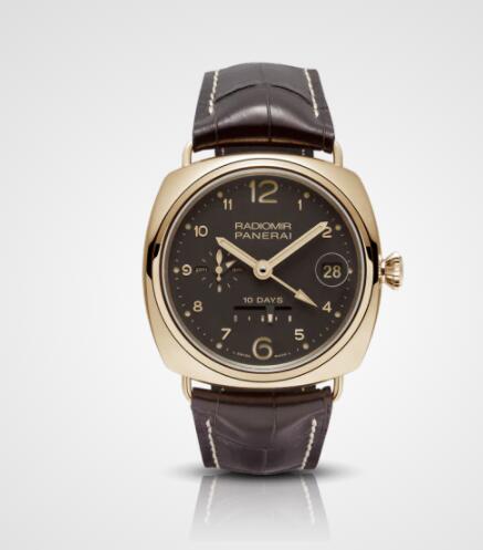 Replica Panerai Radiomir 10 Days GMT Automatic Oro Rosso 45mm Watch PAM00497