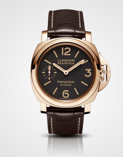 Panerai Luminor Marina 8 Days Oro Rosso 44mm Replica Watch PAM00511