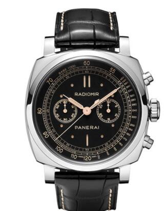 Fake Panerai Radiomir 1940 Chronograph Oro Bianco Limited Edition of 100 Watch PAM00520