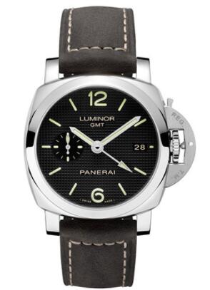 Fake Panerai Luminor 1950 3 Days GMT Automatic Acciaio - 42mm Watch PAM00535