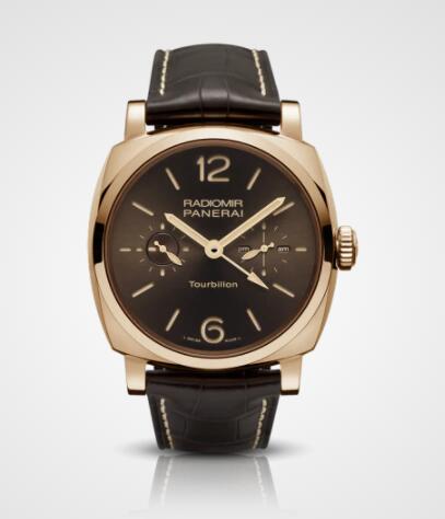 Replica Panerai Radiomir 1940 Tourbillon GMT Oro Rosso 48mm Watch PAM00558