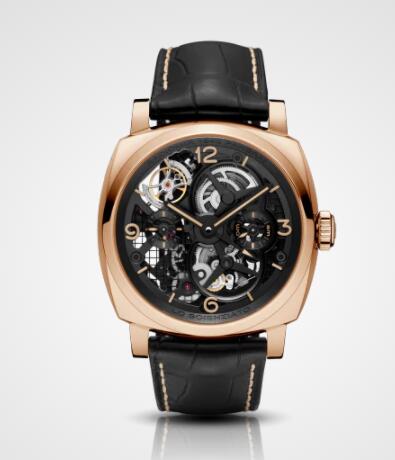 Replica Panerai LO SCIENZIATO - Radiomir 1940 Tourbillon GMT Oro Rosso 48mm Watch PAM00559