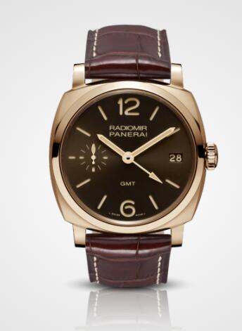 Replica Panerai Radiomir 1940 3 Days GMT Oro Rosso 47mm Watch PAM00570