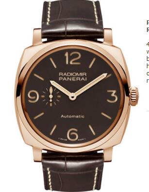 Fake Panerai Radiomir 1940 3 Days Automatic Oro Rosso Watch PAM00573