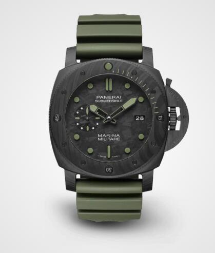 Panerai Submersible Marina Militare Carbotech 47mm Replica Watch PAM00961