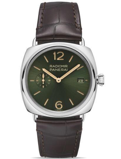 Panerai Radiomir Quaranta Stainless Steel Green E-Commerce Exclusive Replica Watch PAM01386