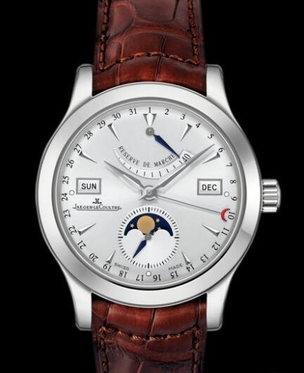 Replica Jaeger Lecoultre Master Calendar Q151842A Steel - Aligator Bracelet Watch