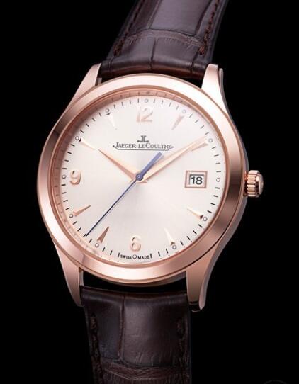 Replica Jaeger Lecoultre Master Control Q1542520 Pink Gold - Alligator Bracelet Watch