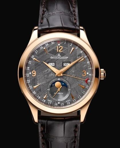 Replica Jaeger Lecoultre Master Calendar Q1552540 Pink Gold - Meteorite Dial - Alligator Strap Watch Replica Jaeger Lecoultre Master Calendar Q1552540 Pink Gold - Meteorite Dial - Alligator Strap Watch
