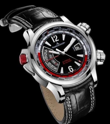 Replica Jaeger Lecoultre Master Compressor Extreme W-Alarm Q1778470 Steel - Titanium - Leather Strap Watch