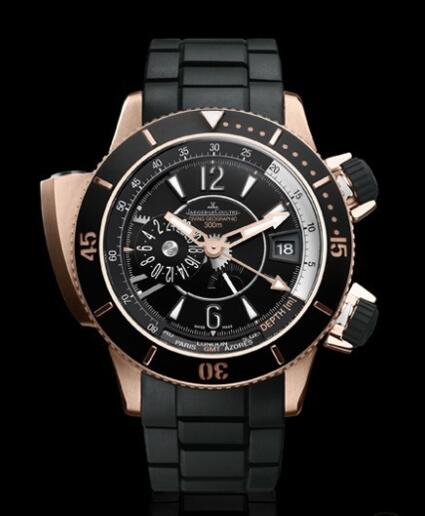 Replica Jaeger Lecoultre Master Compressor Diving Pro Geographic Navy SEALs Q1852740 Pink Gold - Ceramic Watch