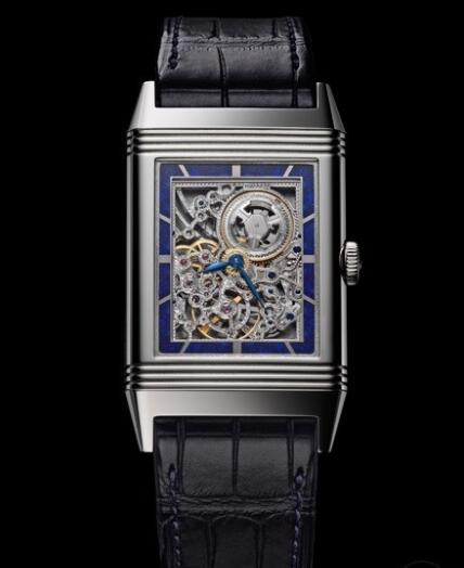 Replica Jaeger Lecoultre Grande Reverso Ultra Thin SQ Q2783540 White Gold - Alligator Strap Watch