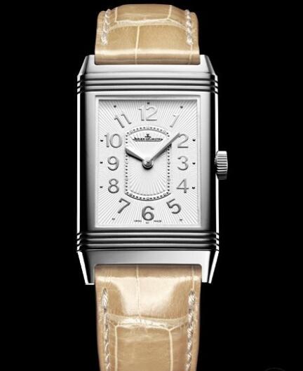 Replica Jaeger Lecoultre Grande Reverso Lady Ultra Thin Watch Q3208420 Steel - Aligator Bracelet