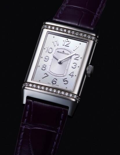 Replica Jaeger Lecoultre Grande Reverso Lady Ultra Thin Watch Q3208421 Steel - Diamonds