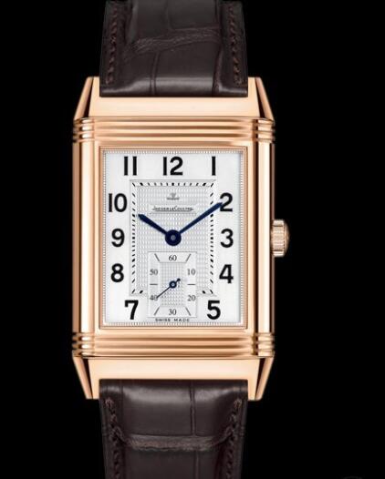 Replica Jaeger Lecoultre Grande Reverso 976 Q3732420 Pink Gold - Silver Dial Watch