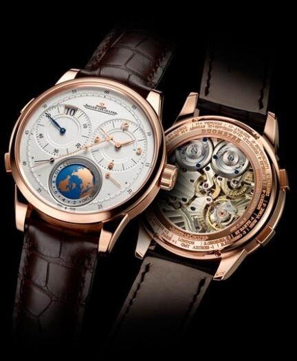Replica Jaeger-LeCoultre Duomètre Unique Travel Time Q6062520 Pink Gold - Alligator Bracelet Watch Replica Jaeger-LeCoultre Duomètre Unique Travel Time Q6062520 Pink Gold - Alligator Bracelet Watch