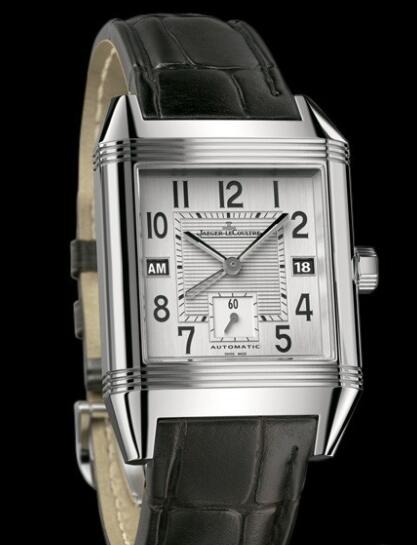 Replica Jaeger Lecoultre Reverso Squadra Hometime Q7008420 Steel - Aligator Bracelet Watch